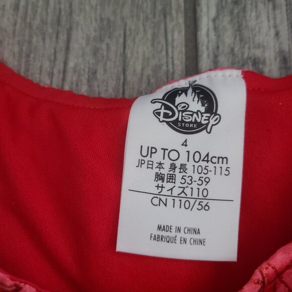 Disney Store Elena of Avalor Red Princess Dress Costume Size 4 - Picture 9 of 10